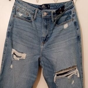 Blue Distressed Women's Jeans